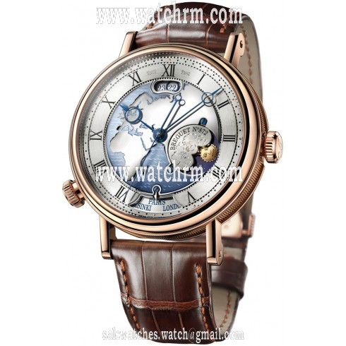 Breguet Classique Hora Mundi Men's Watch 5717BR-EU-9ZU