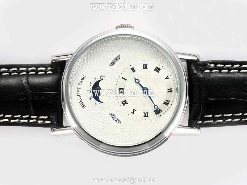Breguet Classique Moonphase 3330BB1E986 White Dial Round Automatic Watch