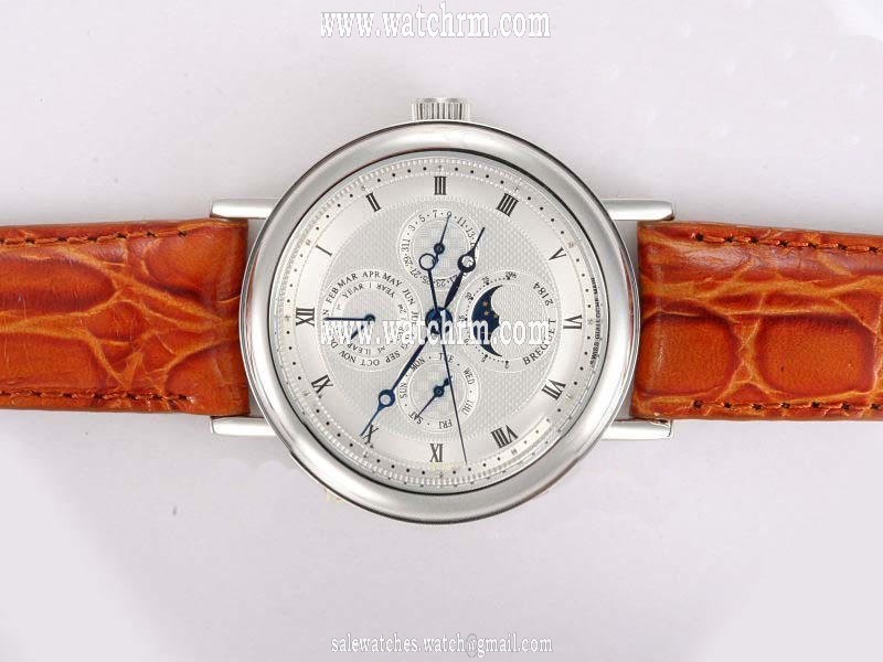 Breguet Classique Perpetual 5447BR/1E/9V6 Mens Stainless Steel Bezel Automatic Watch