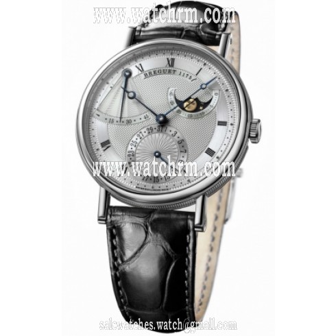 Breguet Classique Power Reserve Silver Dial Automatic White Gold Men's Watch 7137bb/11/9v6