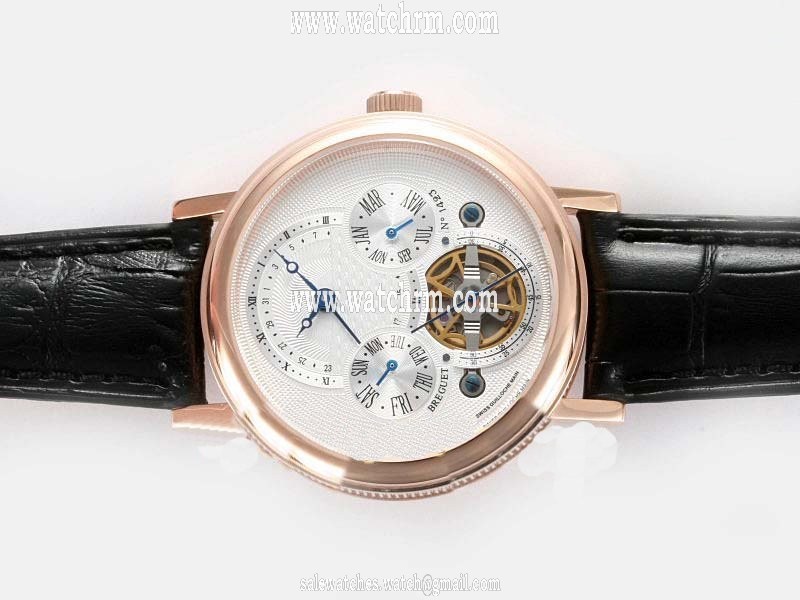 Breguet Classique Tourbillon 3757PT1E9V6 Black Crocodile Leather Strap 39mm Mens Watch
