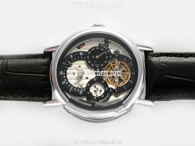 Breguet Classique Tourbillon 3757PT1E9V6 Manual Winding Mens Stainless Steel Bezel Watch