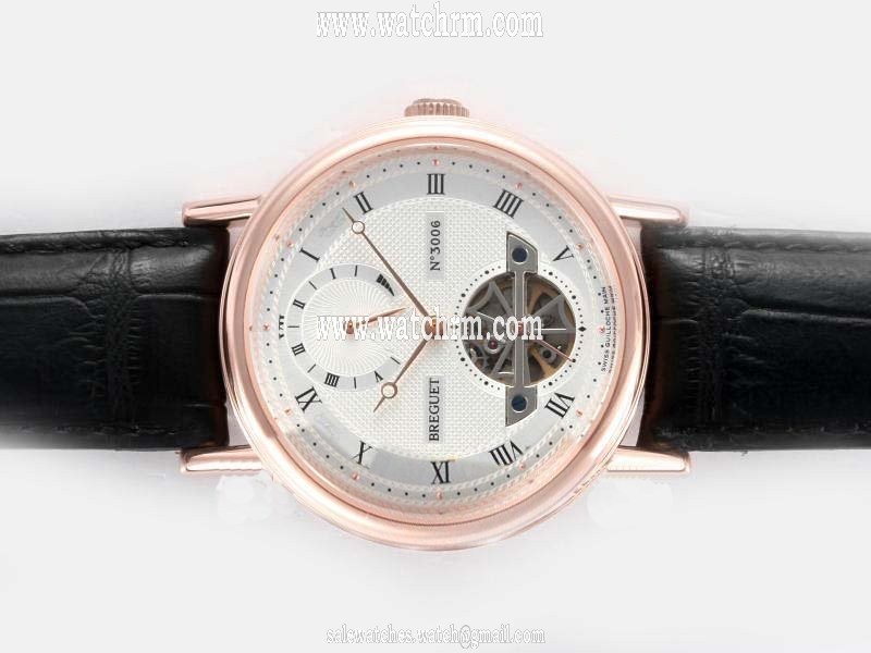 Breguet Classique Tourbillon 5317BR129V6 White Dial Round Rose Gold Case Watch