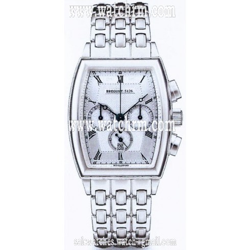 Breguet Heritage Big Date Silver Dial 18kt White Gold Men's Watch 5480BB12BB0