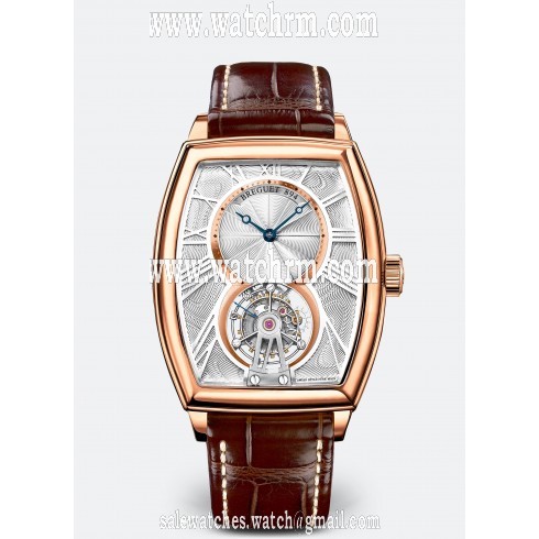 Breguet Heritage Tourbillon Silvered Gold Dial Men's Watch 5497BR/12/9V6