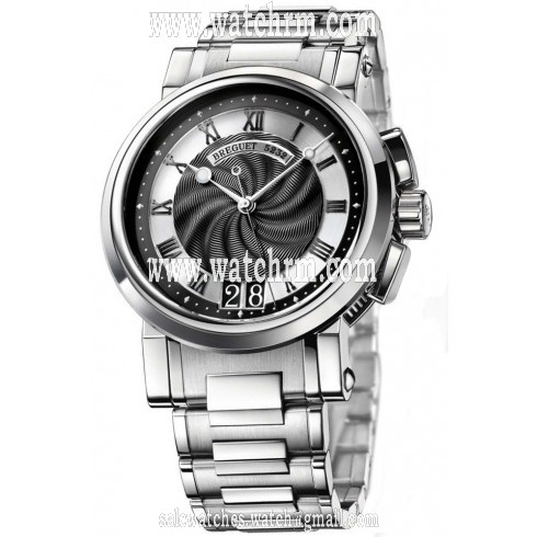 Breguet Marine Black Dial Automatic Men's Stainless Steel Watch 5817ST92SM0