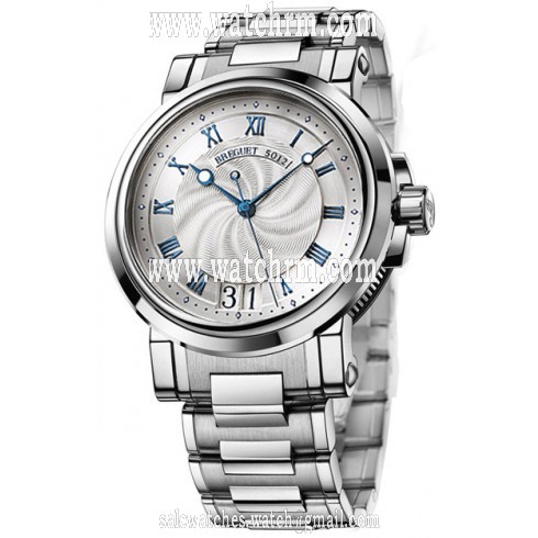 Breguet Marine Silver Dial Stainless Steel Men's Watch 5817ST/12/SM0