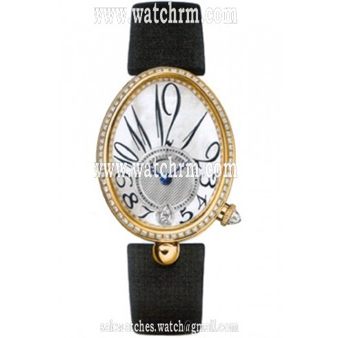 Breguet Reine de Naples Automatic Diamond 18 Yellow Gold Ladies Watch 8918BA/58/864