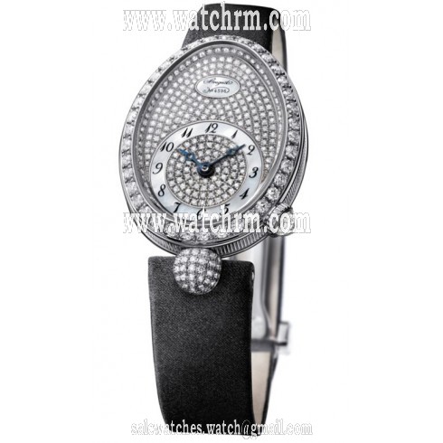 Breguet Reine de Naples Diamond Pave Dial Ladies Watch 8928BB/8D/844.DD0D