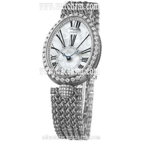 Breguet Reine de Naples Mother of Pearl 18kt White Gold Ladies Watch 8928BB51J20DD00