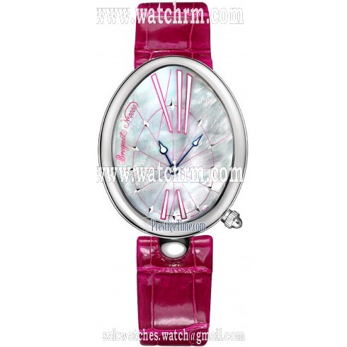 Breguet Reine de Naples White Mother of Pearl Dial Ladies Watch 8967ST/G1/986