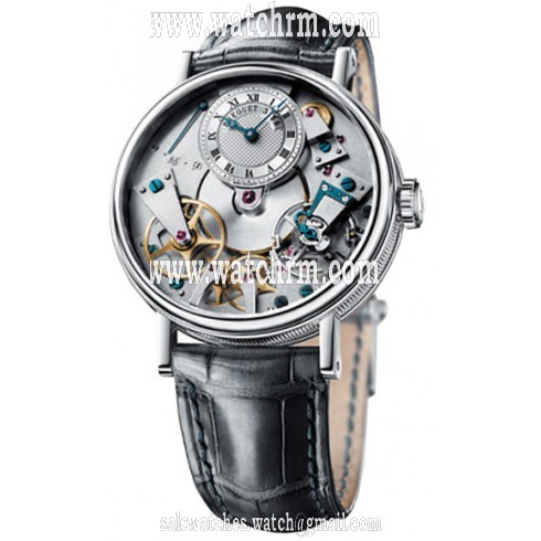 Breguet Tradition Automatic Skeleton Dial 18 kt White Gold Men's Watch 7027BB119V6