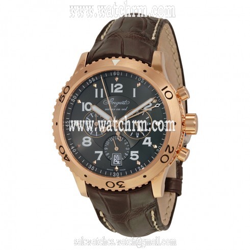 Breguet Transatlantique Type XXI Flyback Chronograph Rose Gold Men's Watch 3810BR929ZU