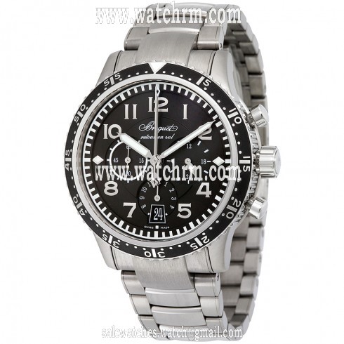 Breguet Type XXI Transatlantique Flyback Black Dial Titanium Men's Watch 3810TIH2TZ9