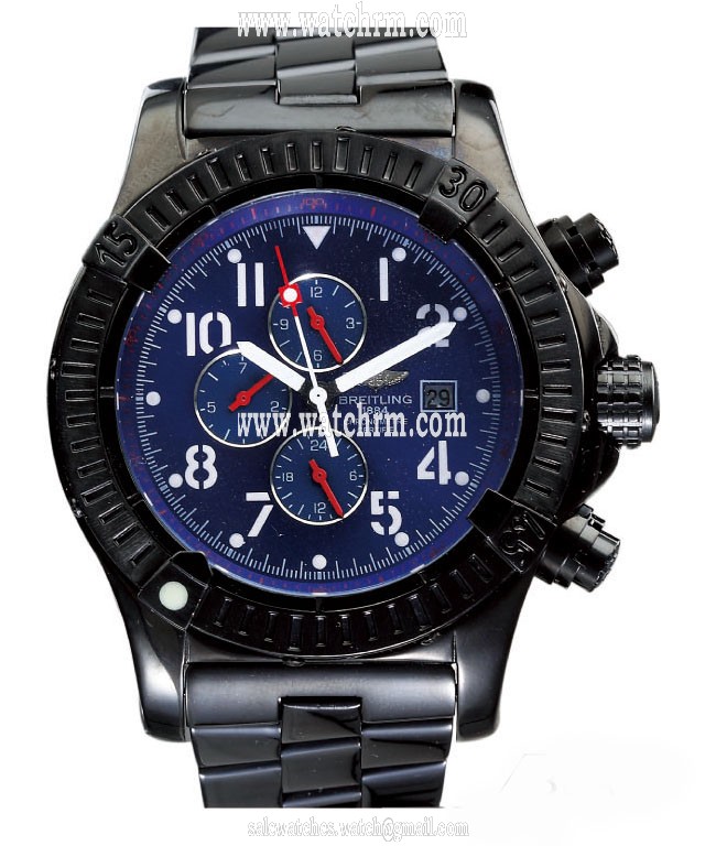 Breitling Aeromarine Chrono Avenger A13380 PVD Case 45mm Midsize Watch