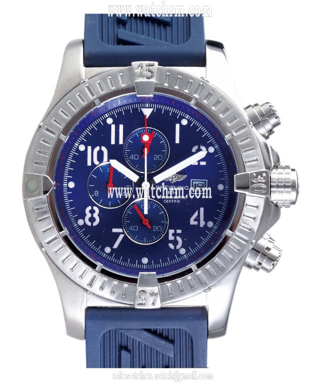 Breitling Aeromarine Chrono Avenger A1338012/C794-3lT Stainless Steel Case Round Blue Dial Watch