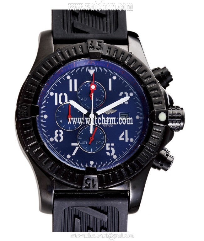 Breitling Aeromarine Chrono Avenger E13360 44mm Automatic Blue Dial Watch