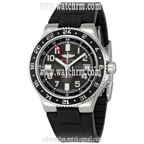 Breitling Aeromarine Superocean GMT Black Dial Men's Watch A3238011-BA38BKRD
