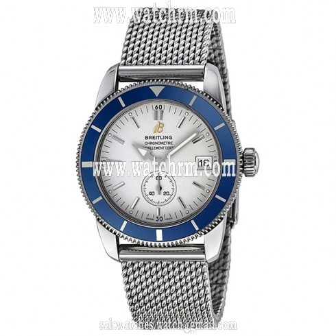Breitling Aeromarine Superocean Heritage 38 Silver Dial Men's Watch A3732016-G641