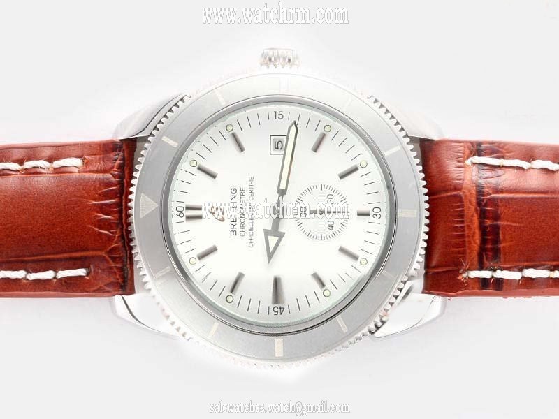 Breitling Aeromarine Superocean Heritage 38 Steel Midsize Stainless Steel Bezel Watch