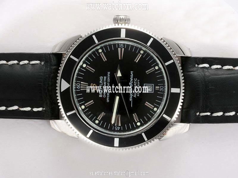 Breitling Aeromarine Superocean Heritage 46 Steel Black Dial 46mm Automatic Watch