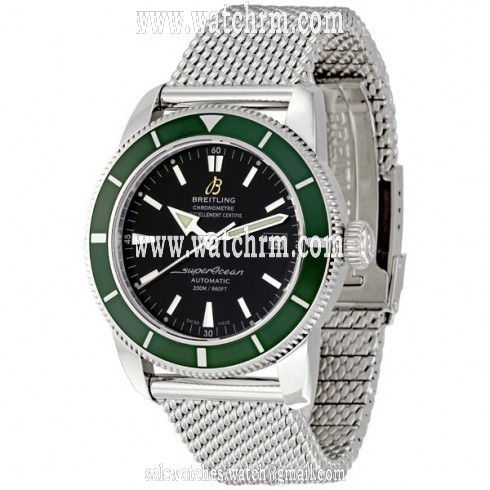 Breitling Aeromarine Superocean Heritage Green Bezel Automatic Men's Watch A1732136-BA61SS