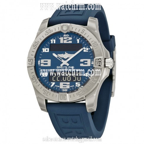 Breitling Aerospace Evo Blue Dial Rubber Men's Watch E7936310-C869BLPT3