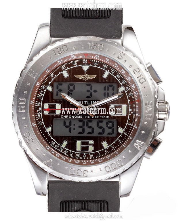 Breitling Airwolf E7936210/Q572-1RT Black Stainless Steel Strap 42mm Mens Watch