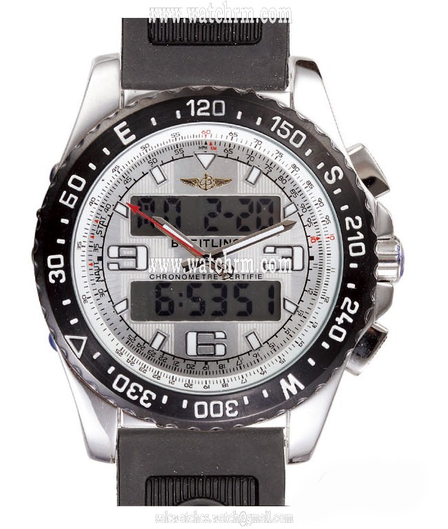 Breitling Airwolf E7936210-Q572TI Round Quartz White Dial Watch