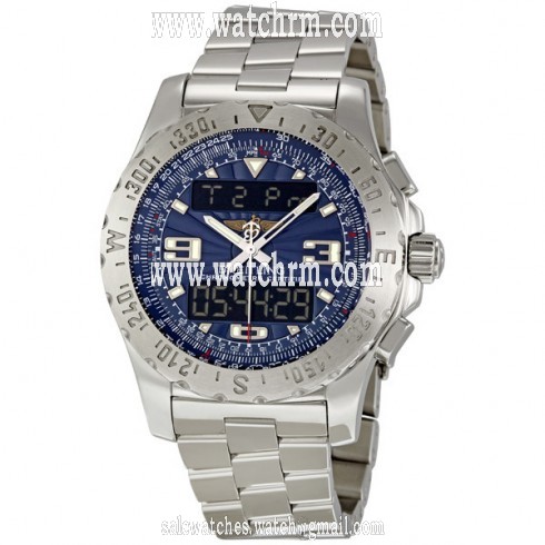 Breitling Airwolf Raven Blue Dial Analog Digital Men's Watch A7836315-C711SS