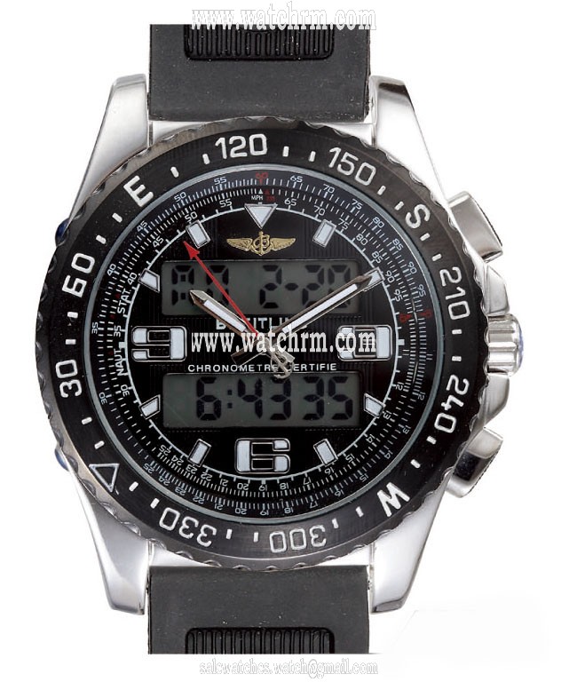 Breitling Airwolf Raven E7936210/Q572-1RT Black Dial Quartz 43.5mm Watch