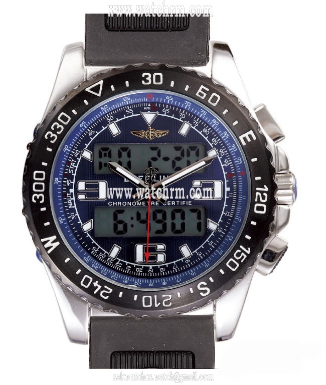 Breitling Airwolf Raven E7936210-Q572TI 43.5mm Blue Dial Watch