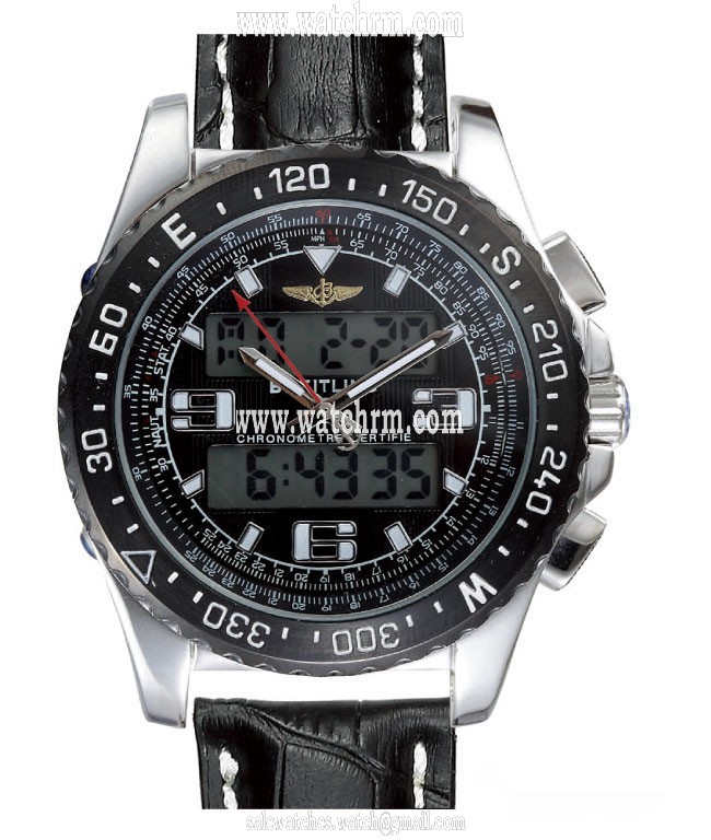 Breitling Airwolf Raven J7936211/B781 Black Dial 43.5mm Quartz Watch