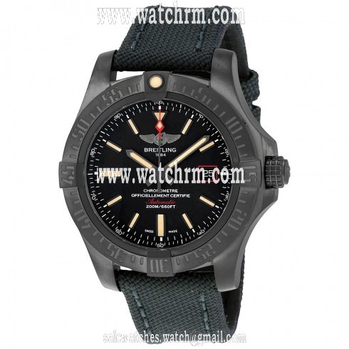 Breitling Avenger Blackbird Automatic Black Dial Titanium Men's Watch V1731110-BD74GCVT