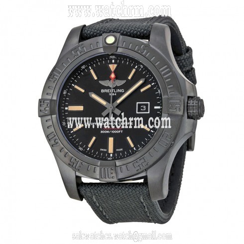 Breitling Avenger Blackbird Volcano Black Dial Anthracite Military Men's Watch V1731010-BD12BKFT