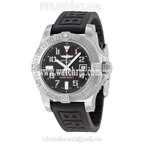 Breitling Avenger II Seawolf Black Dial Black Rubber Automatic Men's Watch  A1733110-BC31BKPD3