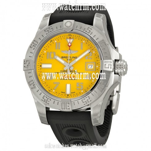 Breitling Avenger II Seawolf Yellow Dial Automatic Men's Watch A1733110-I519BKOR