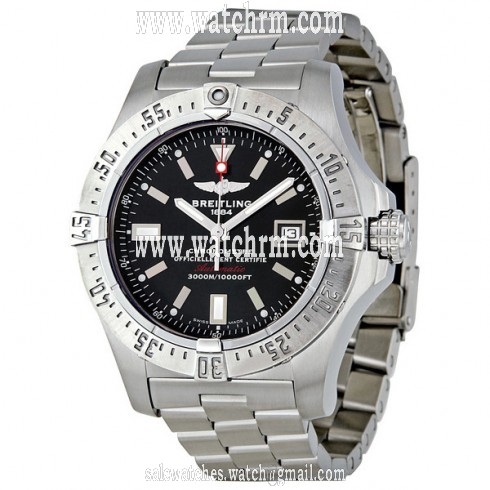 Breitling Avenger Seawolf Black Dial Stainless Steel Men's Watch A1733010-BA05SS