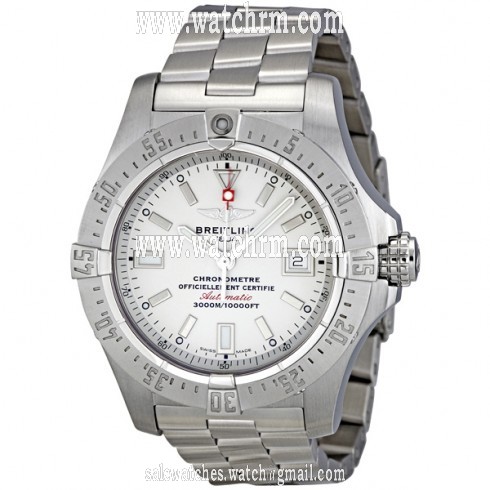 Breitling Avenger Seawolf Silver Stainless Steel Men's Watch A1733010-G697S