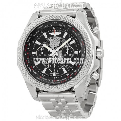 Breitling Bentley b05 unitime Ebony Dial Chronograph Stainless Steel Men's Watch