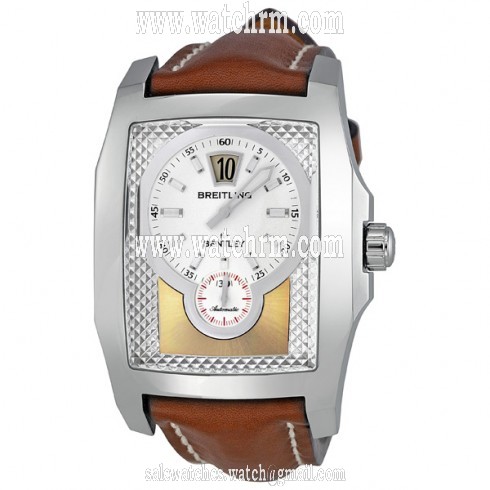 Breitling Bentley Flying B Automatic Jumping Hour Silver Dial Men's Watch A2836212-H522BRLT