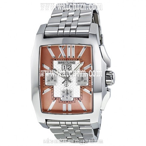 Breitling Bentley Flying B Chronograph Automatic Amber Dial Men's Watch A4436512-H531
