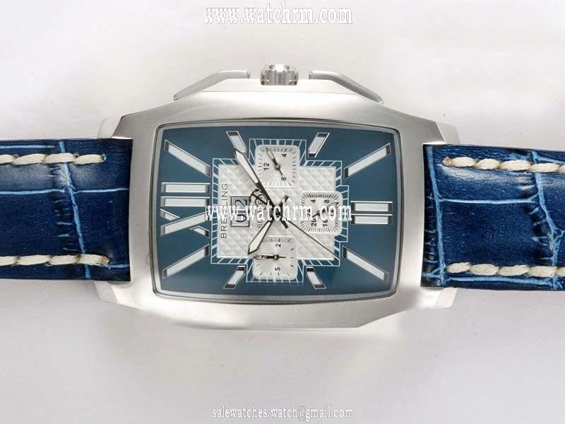 Breitling Bentley Flying B Chronograph Blue Leather 49mm Mens Watch