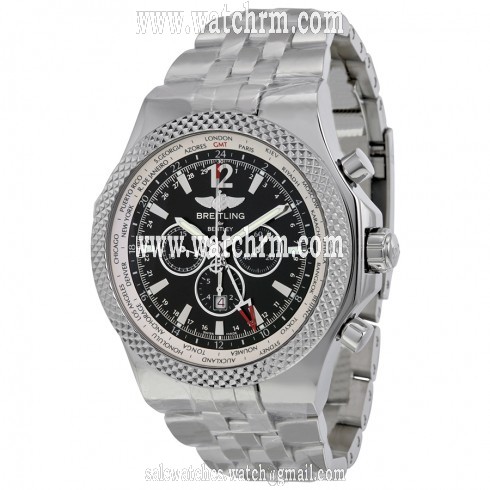 Breitling Bentley GMT chronograph Black Dial Automatic Men's Watch A4736212-B919S