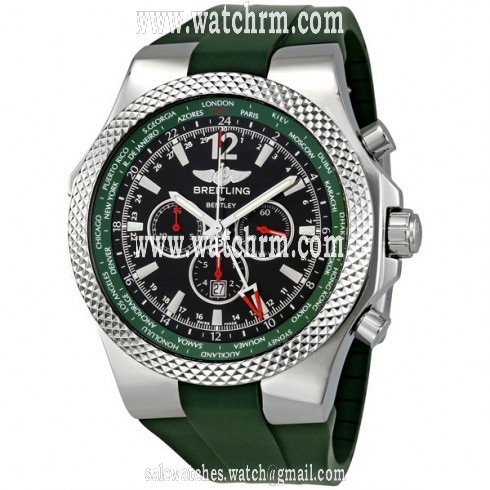 Breitling Bentley GMT Green Dial Chronograph Men's Watch A47362S4-B919GRRD