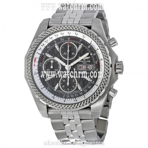 Breitling Bentley GT Racing Grey Dial Chronograph Men's Watch A1336313-F545SS