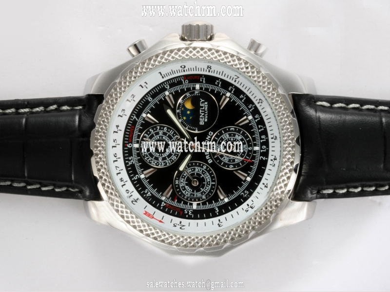 Breitling Bentley Mark VI A 13362 Midsize Round Stainless Steel Case Watch