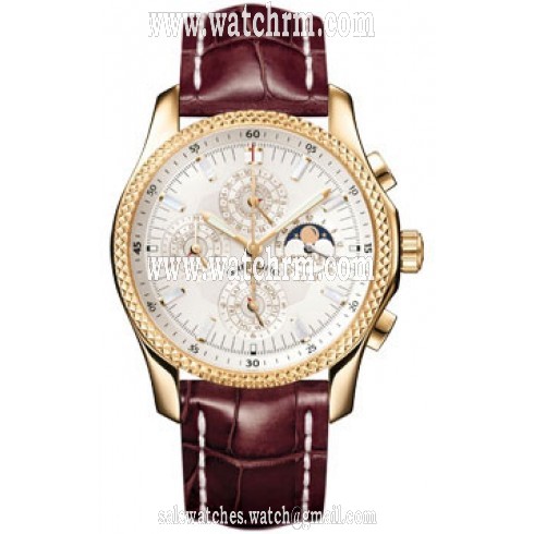 Breitling Bentley Mark VI Silver Dial Automatic Men's Chronograph Watch H2936312-G628BRCT