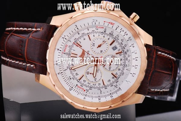 Breitling Bentley Motors 25362 Rose Gold Case Round Midsize Watch
