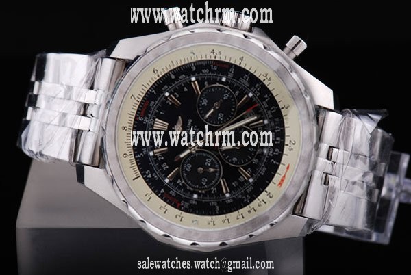 Breitling Bentley Motors 6.75 A44362 Silver Stainless Steel Strap 49mm Mens Watch